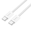 Кабель HOCO Source 60W charging data cable Type-C to Type-C X104 |1M| white