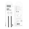 Кабель HOCO Source 60W charging data cable Type-C to Type-C X104 |1M| white