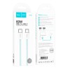 Кабель HOCO Source 60W charging data cable Type-C to Type-C X104 |1M| green