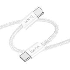 Кабель HOCO Source 60W charging data cable Type-C to Type-C X104 |2M| white