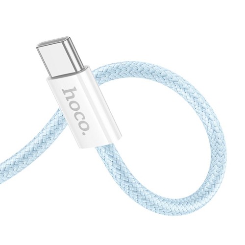 Кабель HOCO Source 60W charging data cable Type-C to Type-C X104 |2M| white