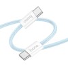 Кабель HOCO Source 60W charging data cable Type-C to Type-C X104 |2M| blue