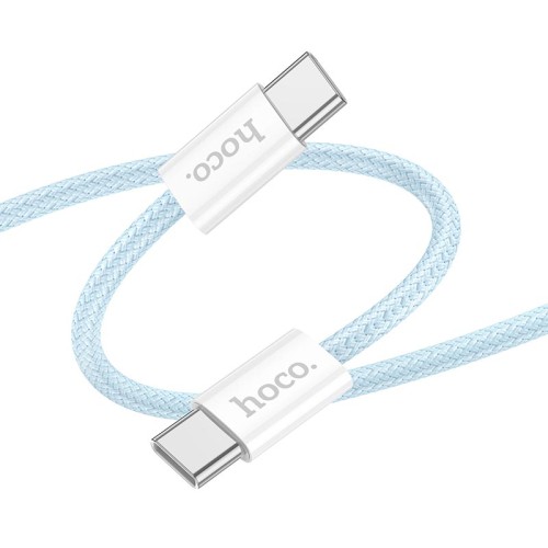 Кабель HOCO Source 60W charging data cable Type-C to Type-C X104 |2M| blue