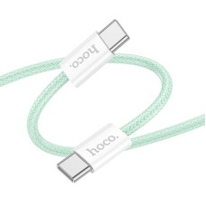 Кабель HOCO Source 60W charging data cable Type-C to Type-C X104 |2M| green