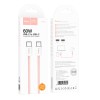 Кабель HOCO Source 60W charging data cable Type-C to Type-C X104 |2M| pink