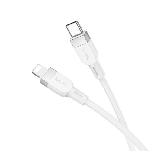 Кабель HOCO Type-C to Lightning Energy silicone charging data cable X109 |1m, 27W| white