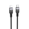 Кабель HOCO Type-C to Lightning Energy silicone charging data cable X109 |2m, 27W| black