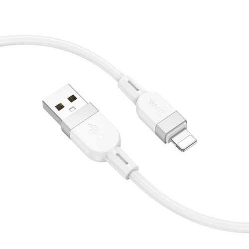 Кабель HOCO Lightning Energy silicone charging data cable X109 |1m, 2.4A| black