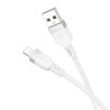 Кабель HOCO Lightning Energy silicone charging data cable X109 |1m, 2.4A| white