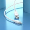 Кабель HOCO Lightning Energy silicone charging data cable X109 |1m, 2.4A| white