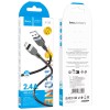 Кабель HOCO Lightning Energy silicone charging data cable X109 |1m, 2.4A| white