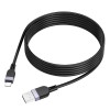 Кабель HOCO Lightning Energy silicone charging data cable X109 |2m, 2.4A| black