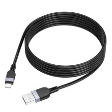Кабель HOCO Lightning Energy silicone charging data cable X109 |2m, 2.4A| black