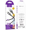 Кабель HOCO Lightning Energy silicone charging data cable X109 |2m, 2.4A| black