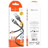 Кабель HOCO Lightning Energy silicone charging data cable X109 |3m, 2.4A| black