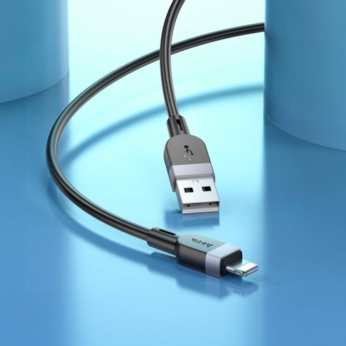 Кабель HOCO Lightning Energy silicone charging data cable X109 |3m, 2.4A| black