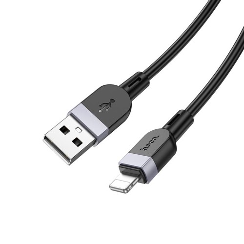 Кабель HOCO Lightning Energy silicone charging data cable X109 |3m, 2.4A| black