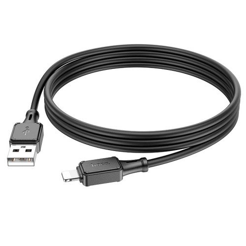 Кабель HOCO lightning Assistant silicone charging data cable X101 |1m, 2.4A| black