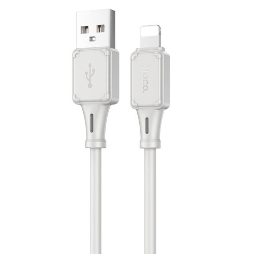 Кабель HOCO lightning Assistant silicone charging data cable X101 |1m, 2.4A| black
