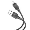 Кабель HOCO lightning Assistant silicone charging data cable X101 |1m, 2.4A| black