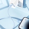 Кабель HOCO Type-C to Lightning Energy PD charging data cable X114 |1m, 27W/3A| white
