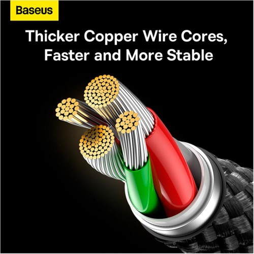 Кабель Baseus Lightning Glimmer Series Fast Charging Data Cable |2m, 2.4A| black