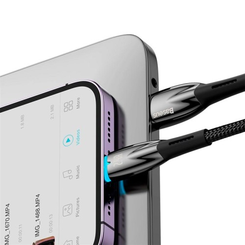 Кабель Baseus Lightning Glimmer Series Fast Charging Data Cable |2m, 2.4A| black