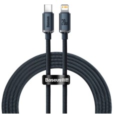 Кабель Baseus Type-C to Lightning Crystal Shine Series Fast Charging Data Cable |2m, 20W| black