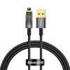 Кабель Baseus Lightning Explorer Series Auto Power-Off Fast Charging Data Cable |1m, 2.4A| black