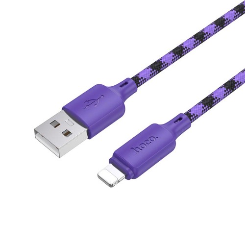 Кабель HOCO Lightning Meridian charging data cable X116 |1m, 2.4A| red