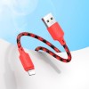 Кабель HOCO Lightning Meridian charging data cable X116 |1m, 2.4A| red