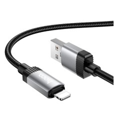 Кабель HOCO Lightning Star charging data cable X117 |1m, 2.4A| black