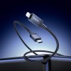Кабель HOCO Type-C to Lightning Generous PD charging data cable with display X118 |1m, 27W| black