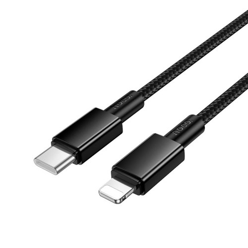 Кабель HOCO Type-C to Lightning Energy PD Charging Data Cable X119 |1m, 27W| black