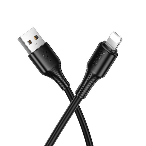 Кабель HOCO Lightning Beneficio charging data cable X120 |1m, 2.4A| black