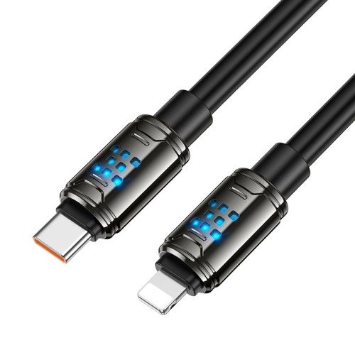 Кабель HOCO Type-C to Lightning Joy PD charging data cable U143 |1.2m, 27W| black