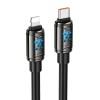 Кабель HOCO Type-C to Lightning Joy PD charging data cable U143 |1.2m, 27W| black