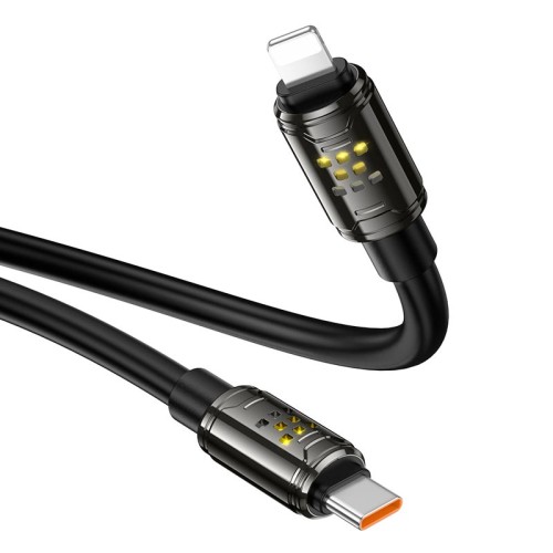 Кабель HOCO Type-C to Lightning Joy PD charging data cable U143 |1.2m, 27W| black