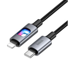 Кабель HOCO Type-C to Lightning New PD charging data cable U144 |1.2m, 27W| black