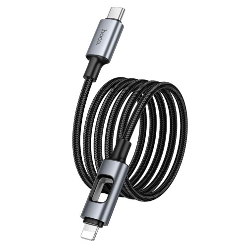 Кабель HOCO Type-C to Lightning New PD charging data cable U144 |1.2m, 27W| black