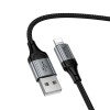 Кабель HOCO Lightning Nuevo charging data cable X121 |1.5m, 2.4A| black