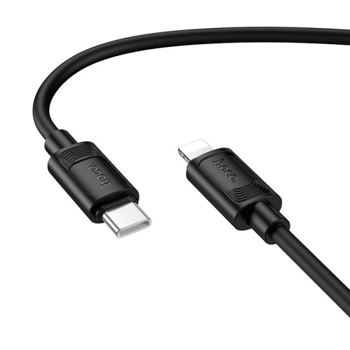 Кабель HOCO C to Lightning Benefit PD silicone charging data cable X122 |1m, 27W| white