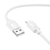 Кабель HOCO Lightning Benefit silicone charging data cable X122 |1m, 2.4A| white