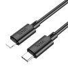 Кабель HOCO Type-C to Lightning Gratified PD charging data cable X88 |1m, 20W| black