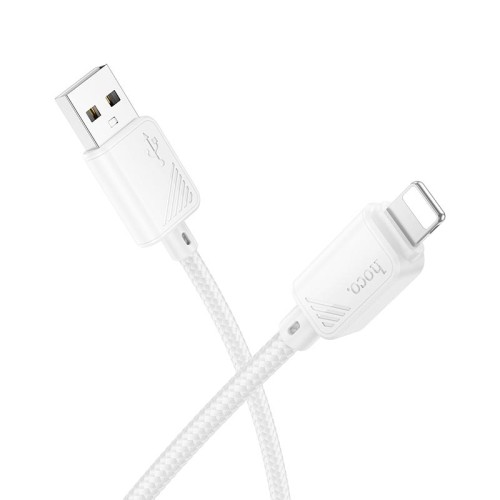 Кабель HOCO Lightning Beneficio charging data cable X113 |1m, 2.4A| white