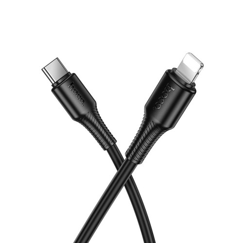Кабель HOCO Type-C to lightning Beneficio PD charging data cable X120 |1m, 27W| black
