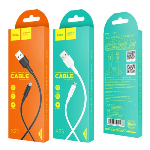 Кабель Hoco Micro USB X25 |1m| white