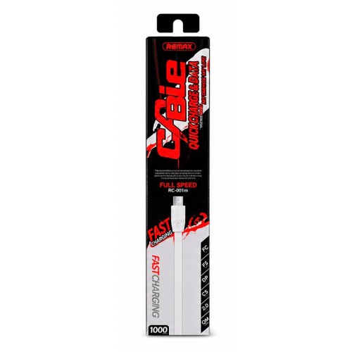 Кабель Micro USB REMAX Full Speed RC-001m |1M| black
