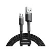 Кабель Micro USB BASEUS cafule |2.4A, 1M| (CAMKLF-B91) black