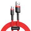 Кабель Micro USB BASEUS cafule |2.4A, 1M| (CAMKLF-B91) red